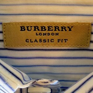 Burberry London Men’s striped shirt. XL
